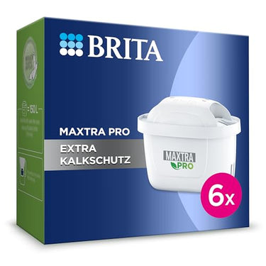 BRITA Wasserfilter Kartusche MAXTRA PRO Extra Kalkschutz (6er-Pack) Halbjahrespack|Original Ersatz-Wasserfilter für alle BRITA Kannen, filtert Kalk, ultimativer Geräteschutz: Heißgetränke-Spezialist im Sale